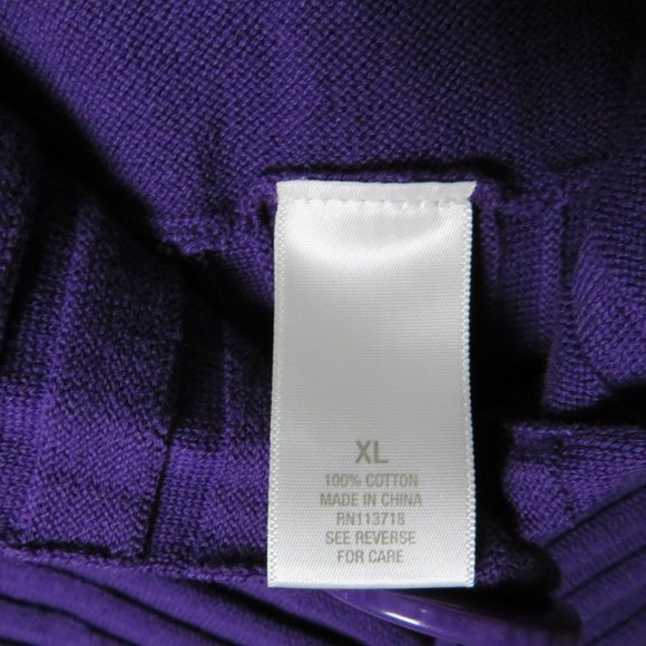 Dress Barn* Women's Long Sleeve Big Button Ribbed Cardigan Sweater Size~ X-Large - Picture 5 of 9